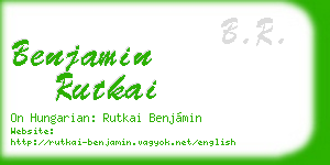 benjamin rutkai business card